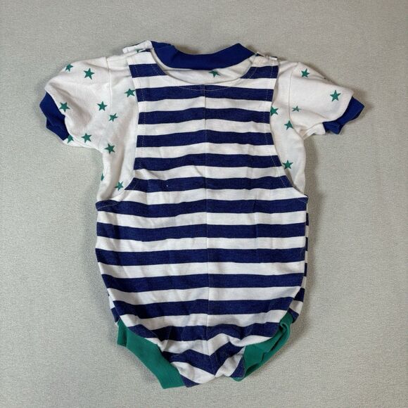 Vintage Baby Toddler Boys Clothing Lot of Overalls Size 3-9 Months Baseball - Picture 3 of 7